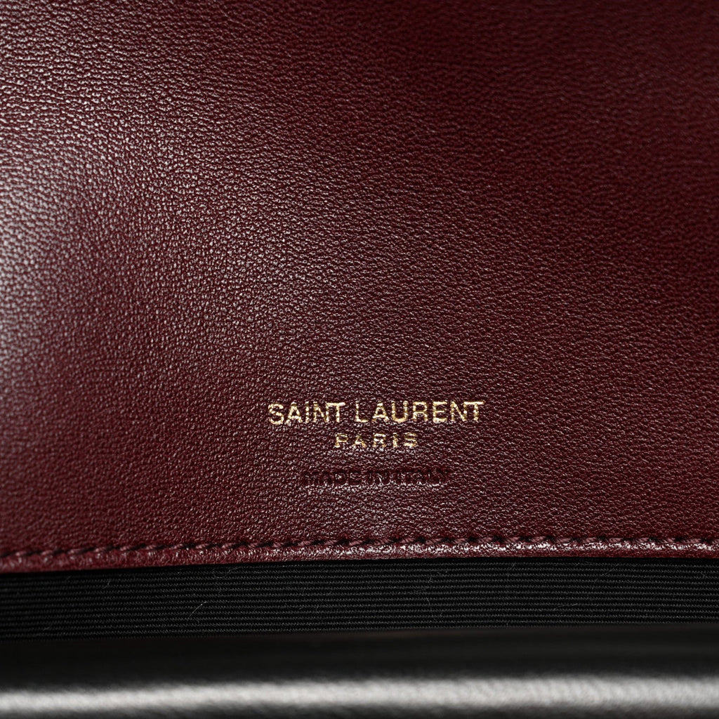 Lambskin Chevron Quilted Medium LouLou Rouge Cabernet