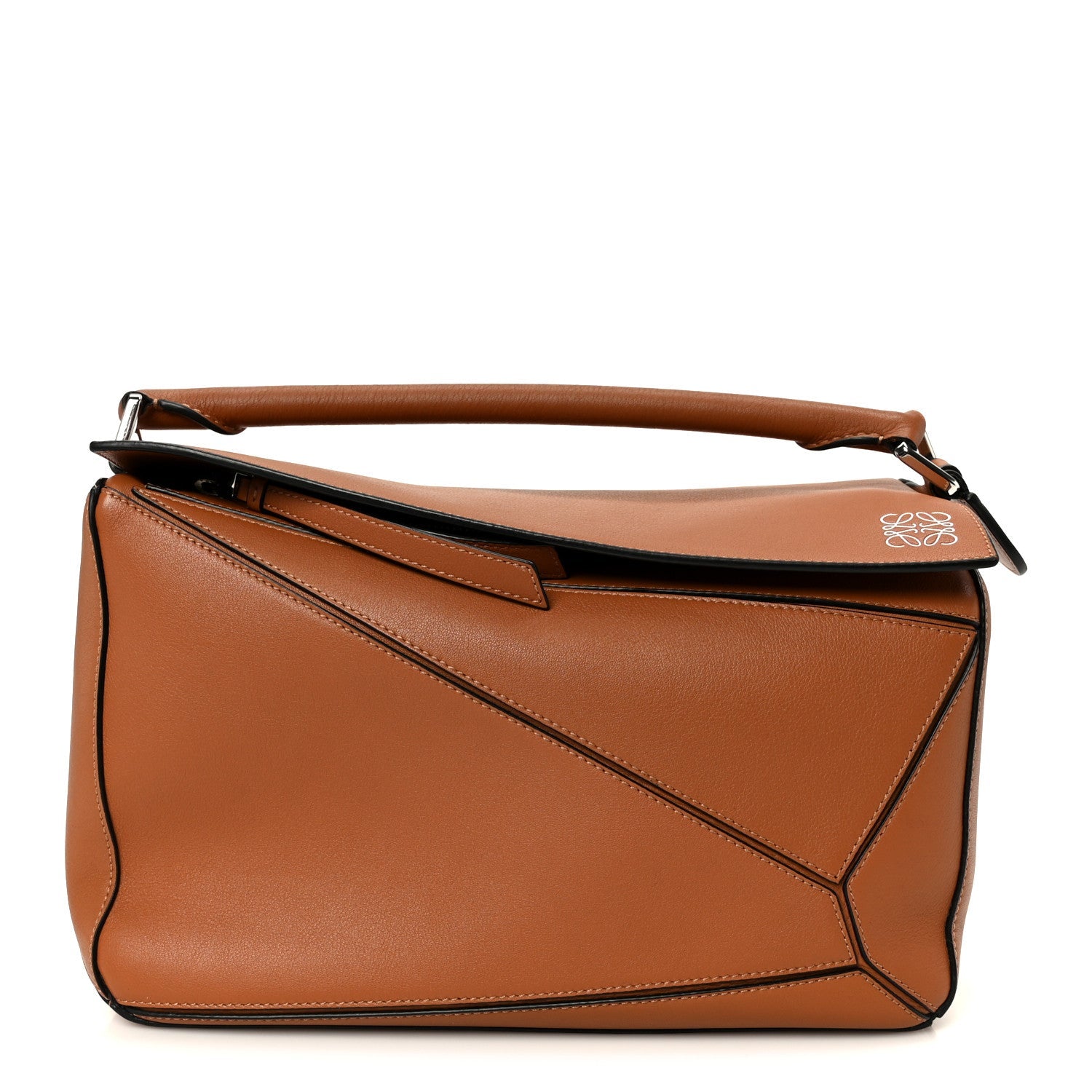 Calfskin Medium Puzzle Bag Tan