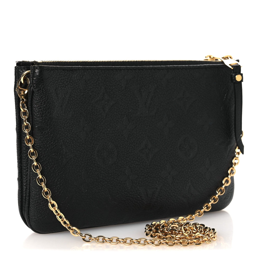 Empreinte Double Zip Pochette Black