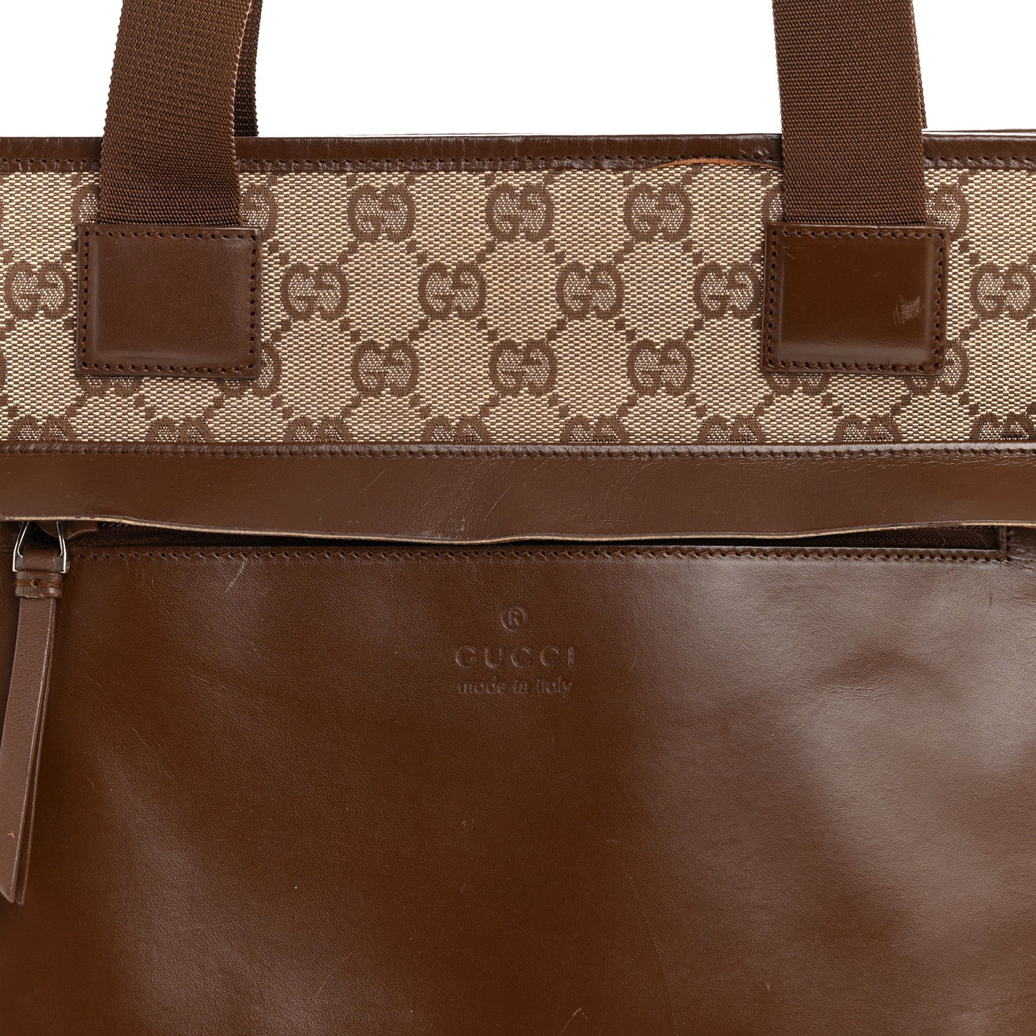Monogram Tote Bag Brown