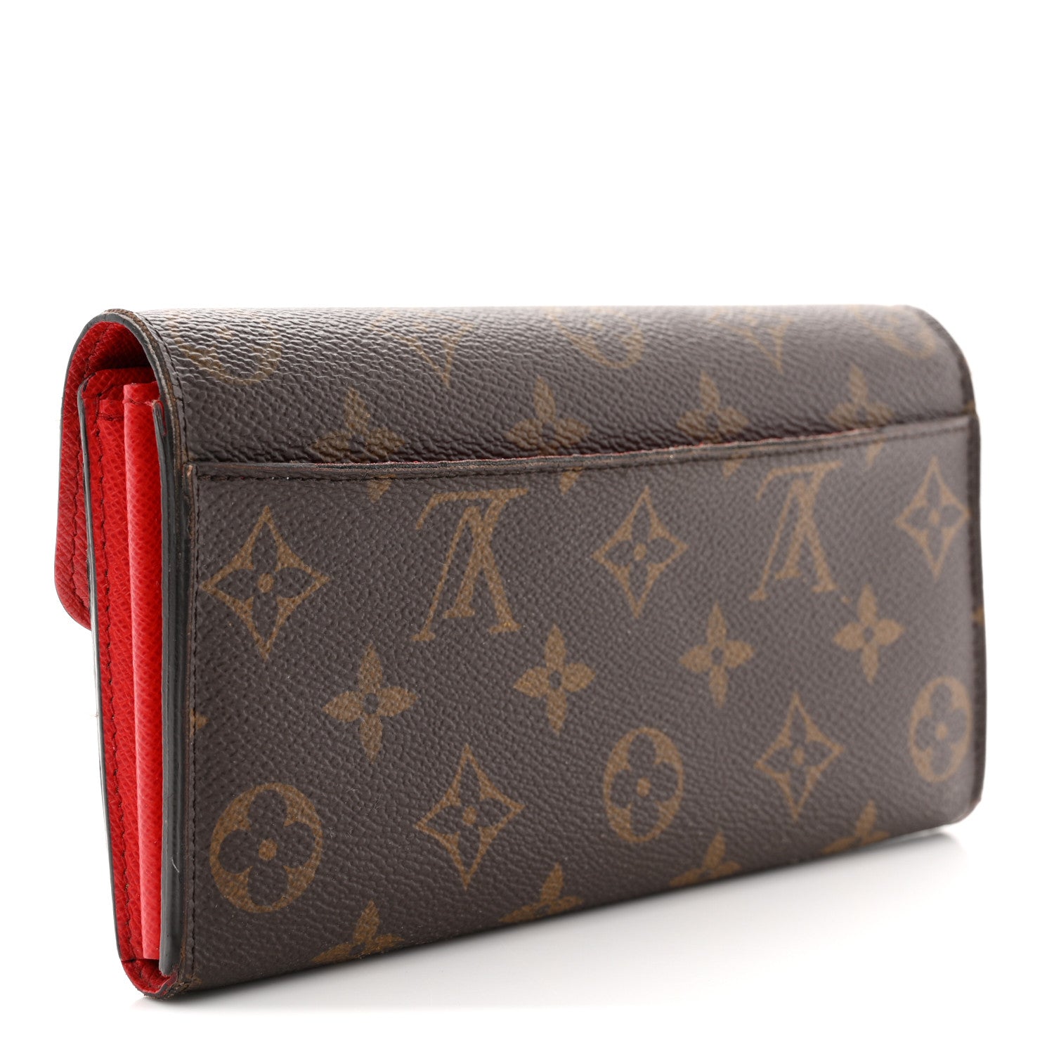 Monogram Sarah Wallet NM Coquelicot