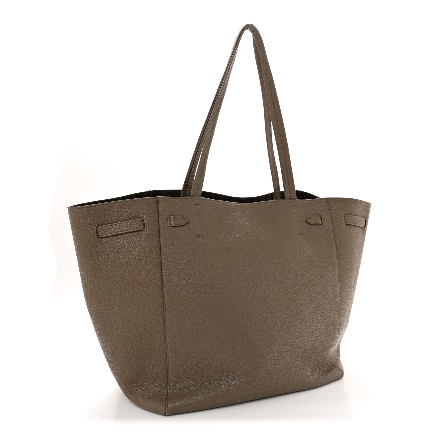 Soft Grained Calfskin Small Belt Cabas Taupe