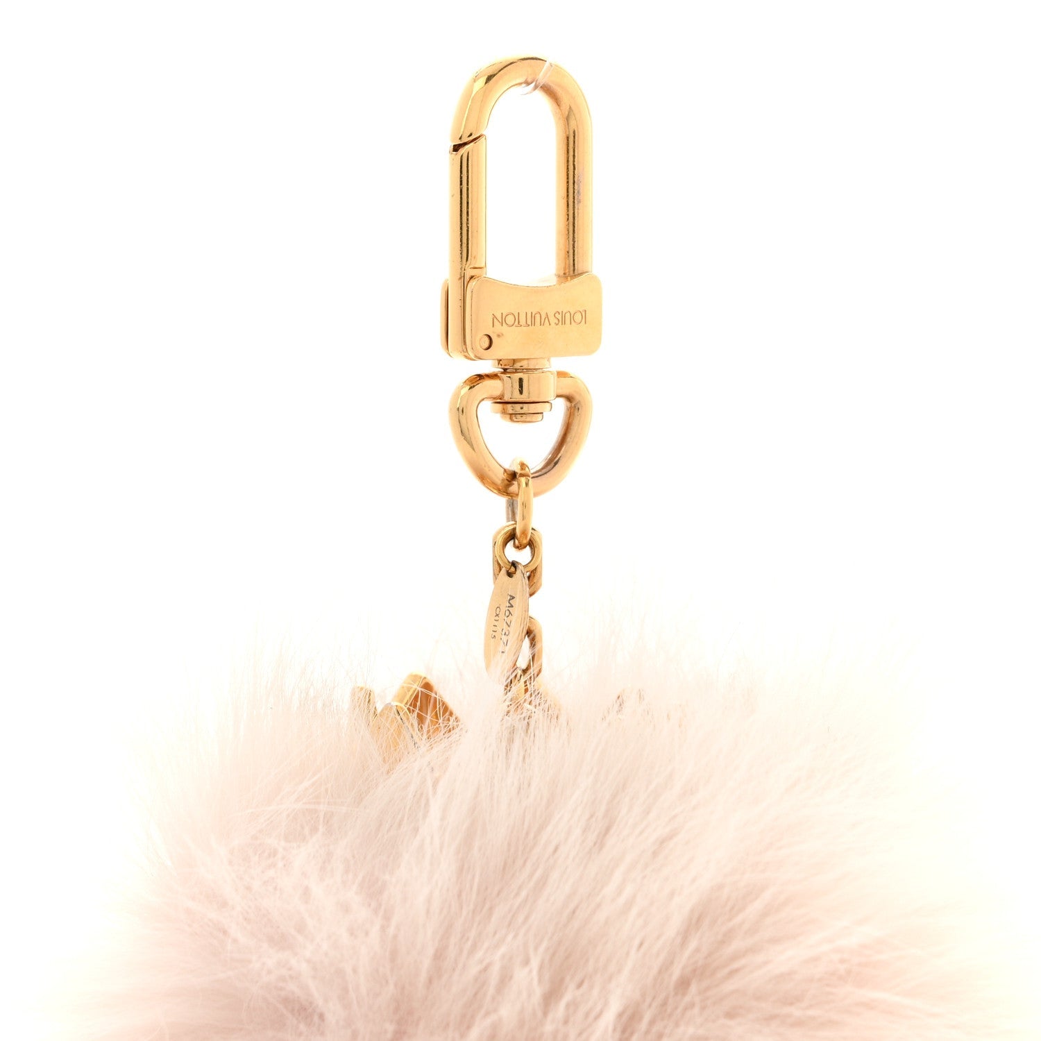 Fuzzy Bubble Bag Charm Light Pink