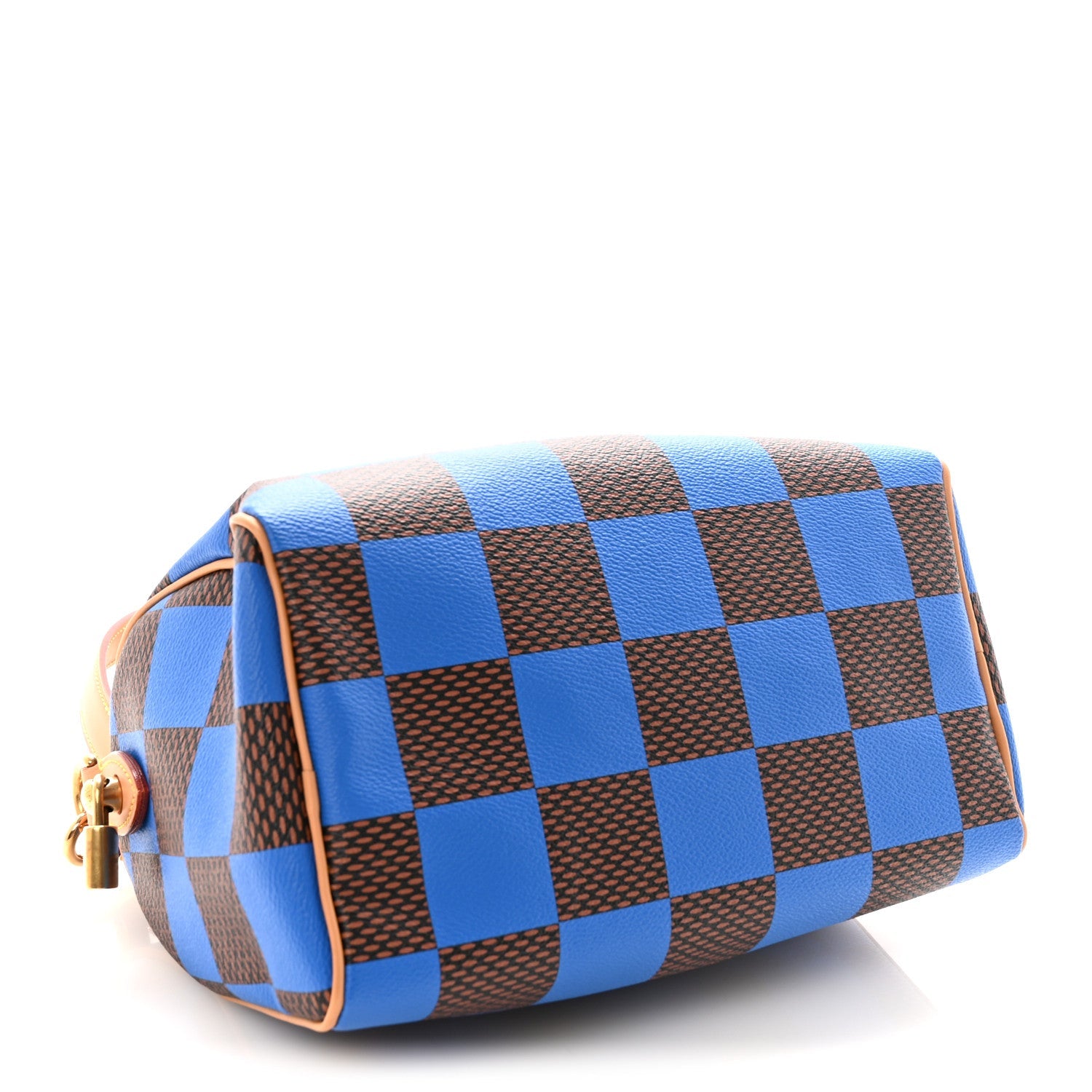 Damier Pop Speedy Bandouliere 25 Blue