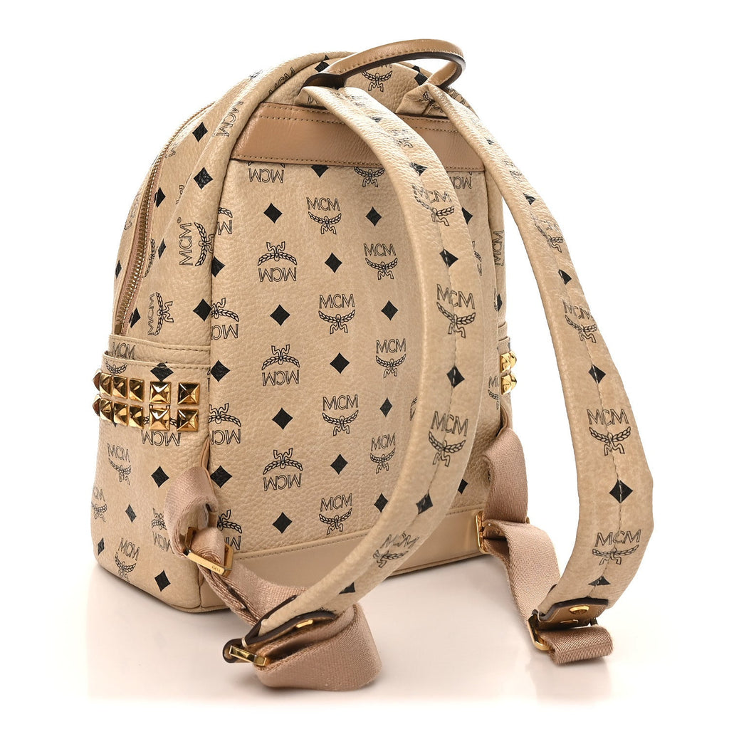 Visetos Small Side Stud Stark Backpack Beige