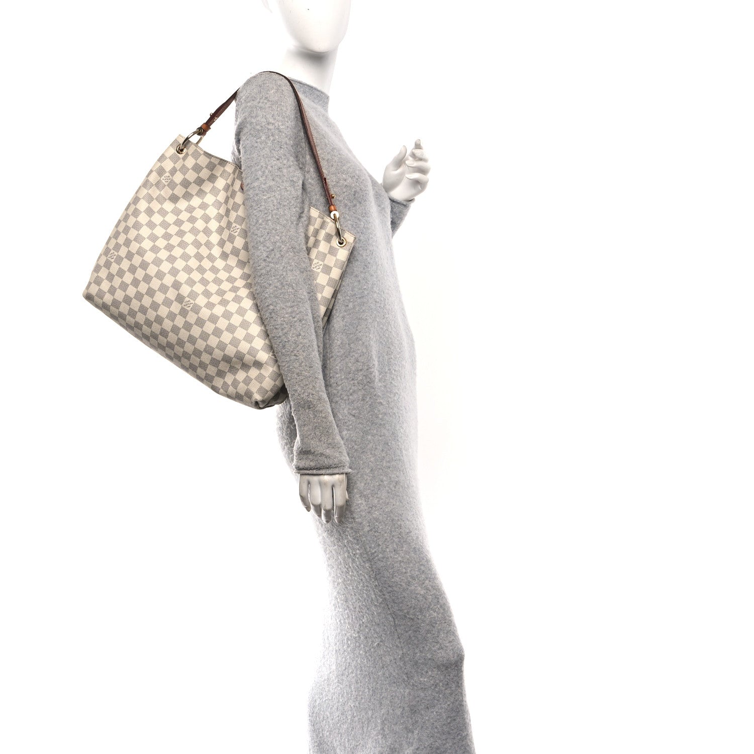 Damier Azur Graceful MM Rose Ballerine