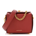 Silky Amish Grained Box Shoulder Bag 16 Lacquered Red