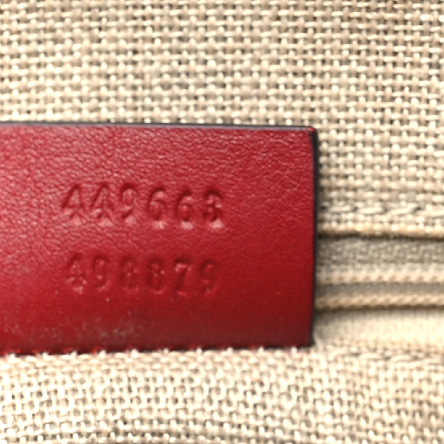 Microguccissima Medium Dome Bag Red