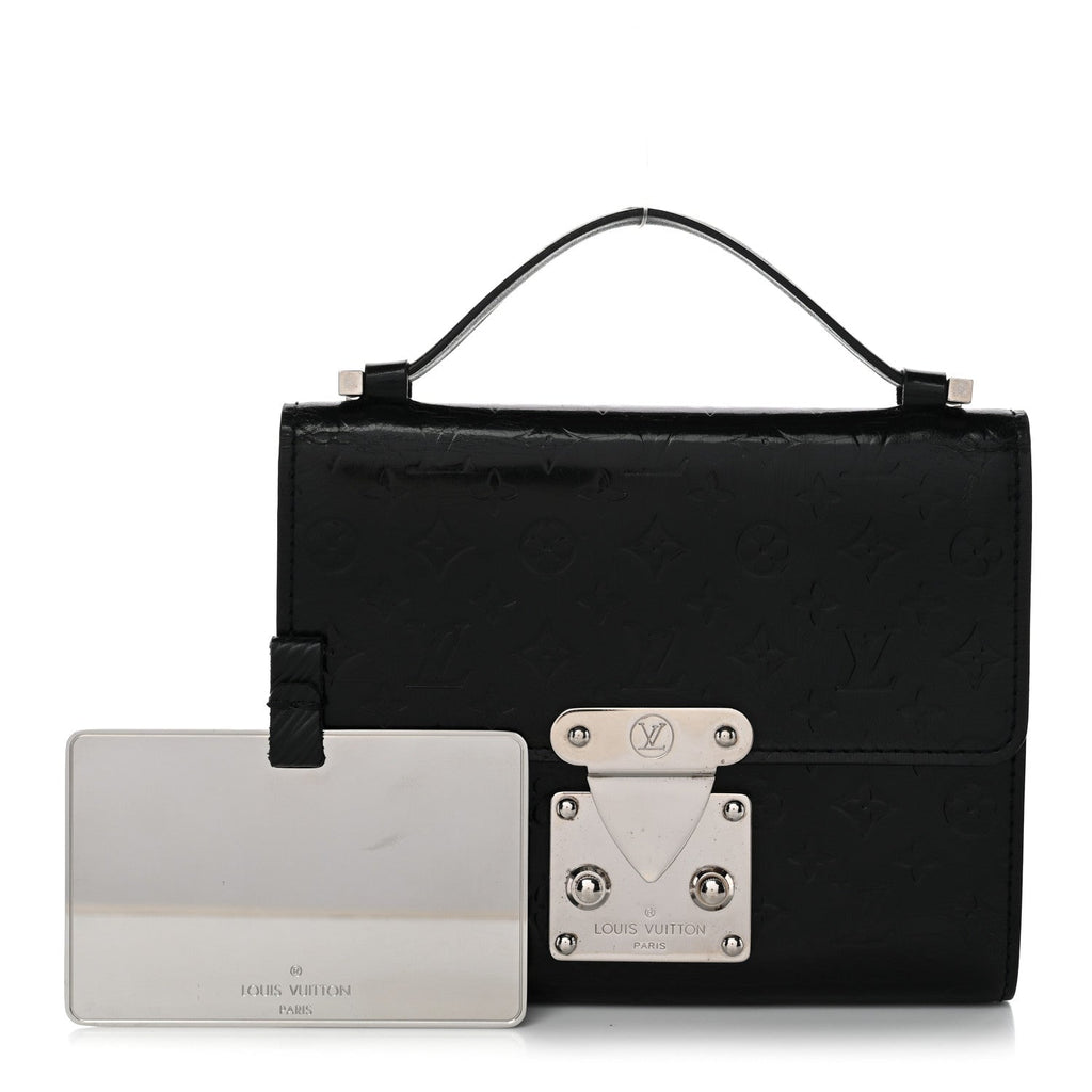 Vernis Glace Anouchka PM Wallet Black