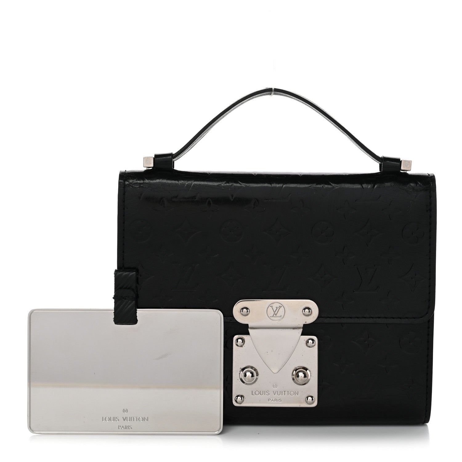 Vernis Glace Anouchka PM Wallet Black