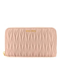 Matelasse Zip Around Wallet Cammeo
