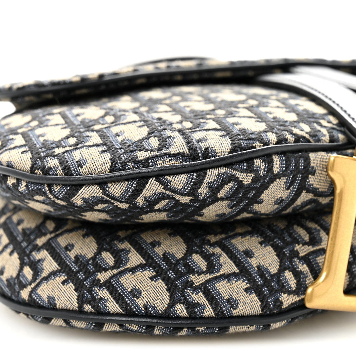 Oblique Saddle Bag With Strap Blue