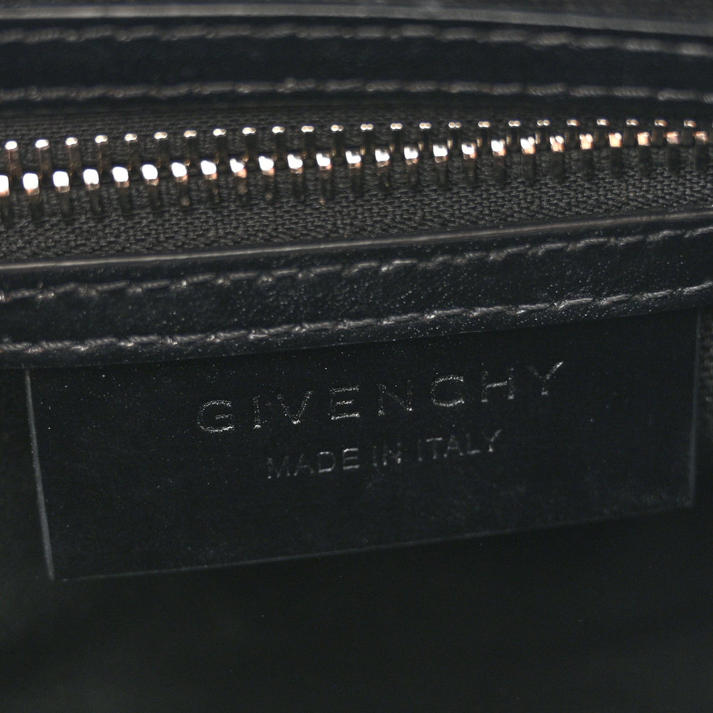 Shiny Lord Calfskin Mini Antigona Black