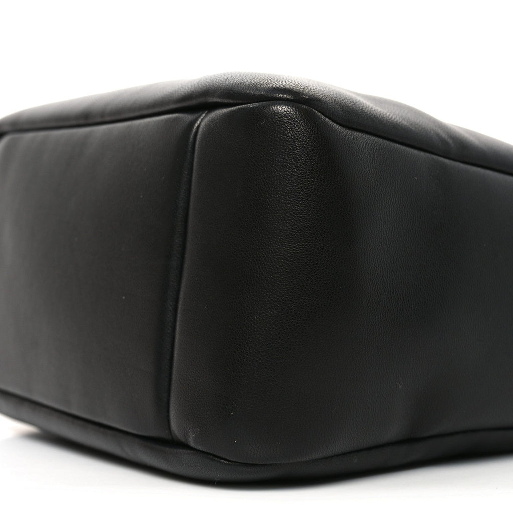Padded Lambskin Small Le 5 A 7 Supple Hobo Black