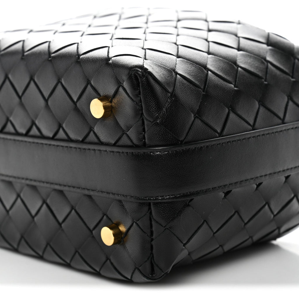 Calfskin Nappa Intrecciato Mini Wallace Black