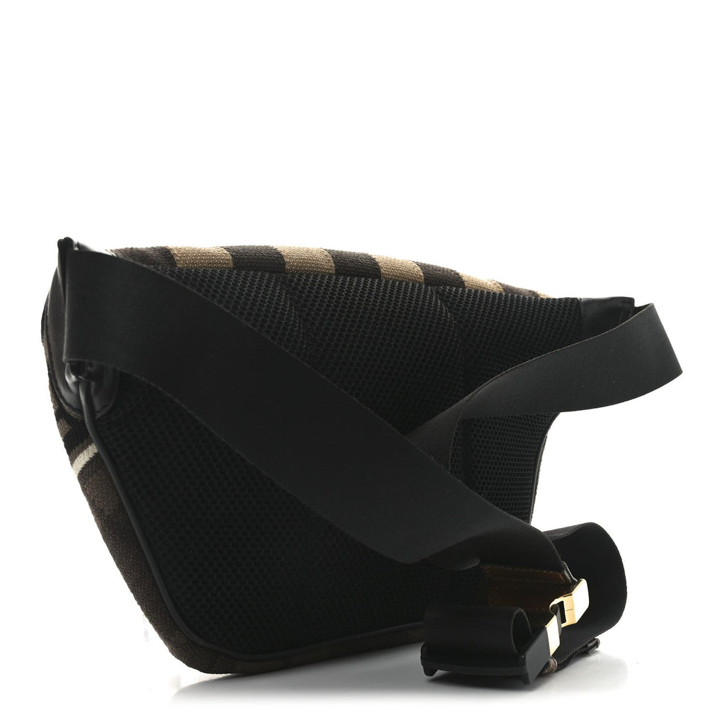 Vitello Century Maglia Pattern Mix Belt Bag Havana