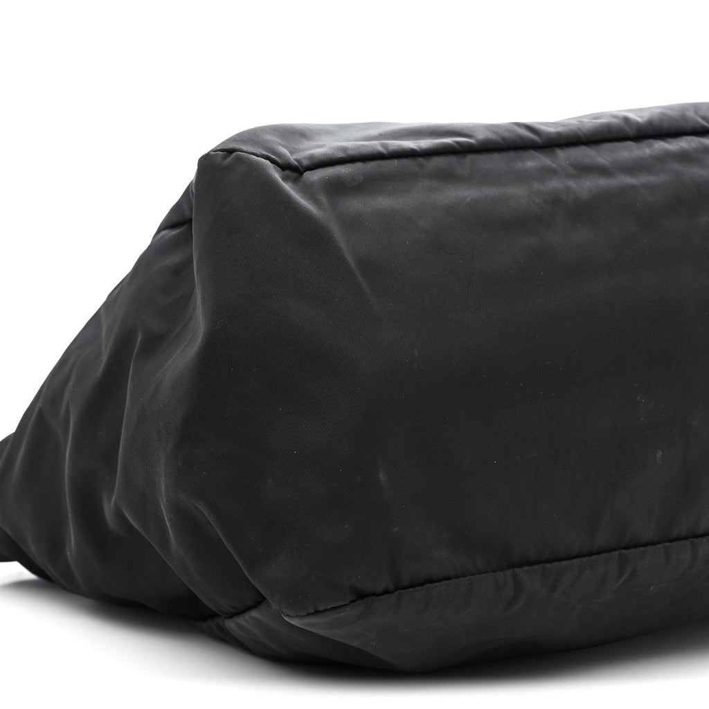 Tessuto Nylon Zip Convertible Tote Black