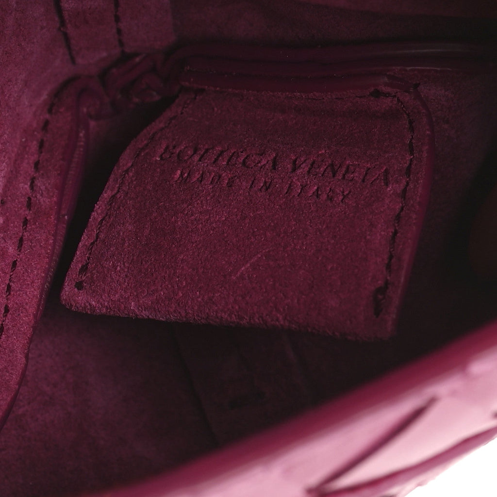 Nappa Intrecciato Mini Solstice Shoulder Bag Cinnabar