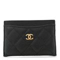 Caviar Quilted  Holder Black