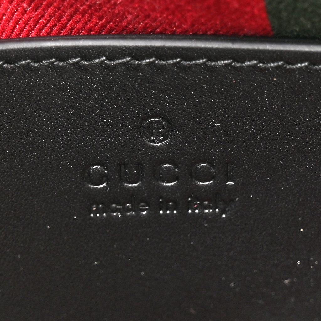 GG Supreme Monogram Textured Calfskin Small Emblem Shoulder Bag Beige Black