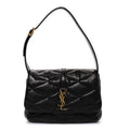 Lambskin Quilted Le 57 Diamond Shoulder Bag Black