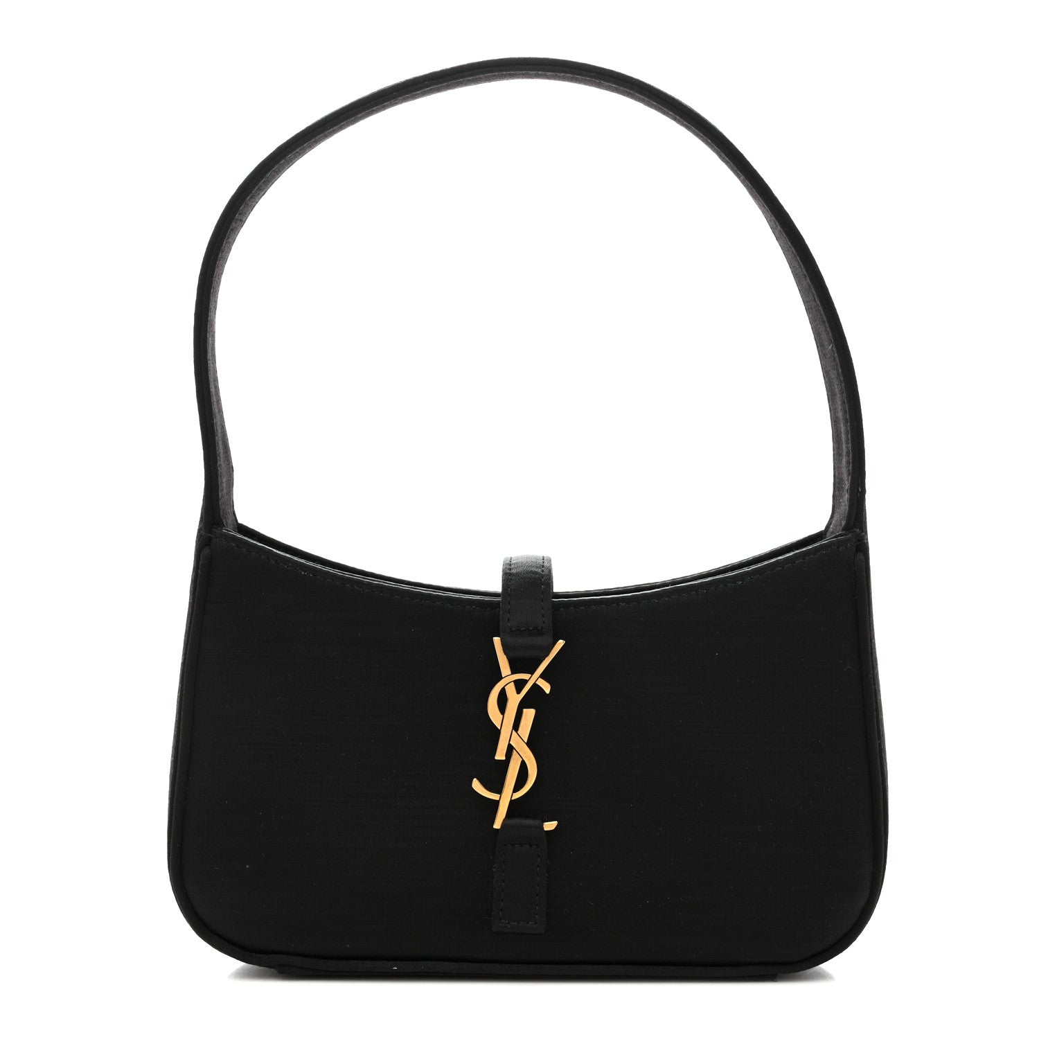 Satin Le 5 A 7 Mini Hobo Black