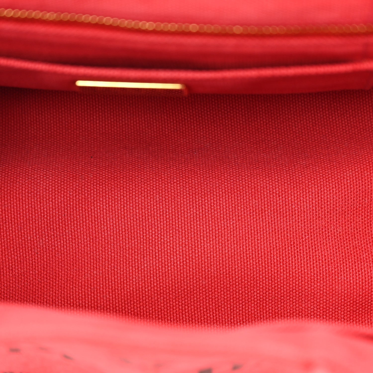 Canapa Small Logo Tote Rosso