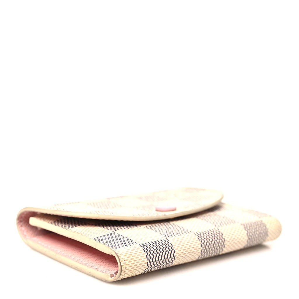 Damier Azur Rosalie Coin Purse Rose Ballerine