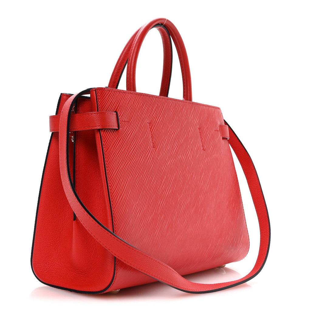 Epi Twist Tote Coquelicot