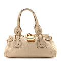 Calfskin Medium Paddington Satchel White