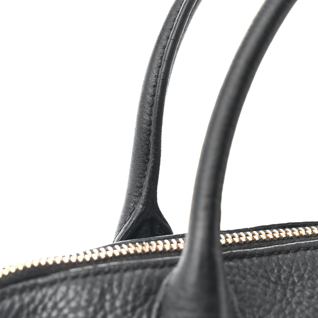 Vitello Daino Small Tote Black