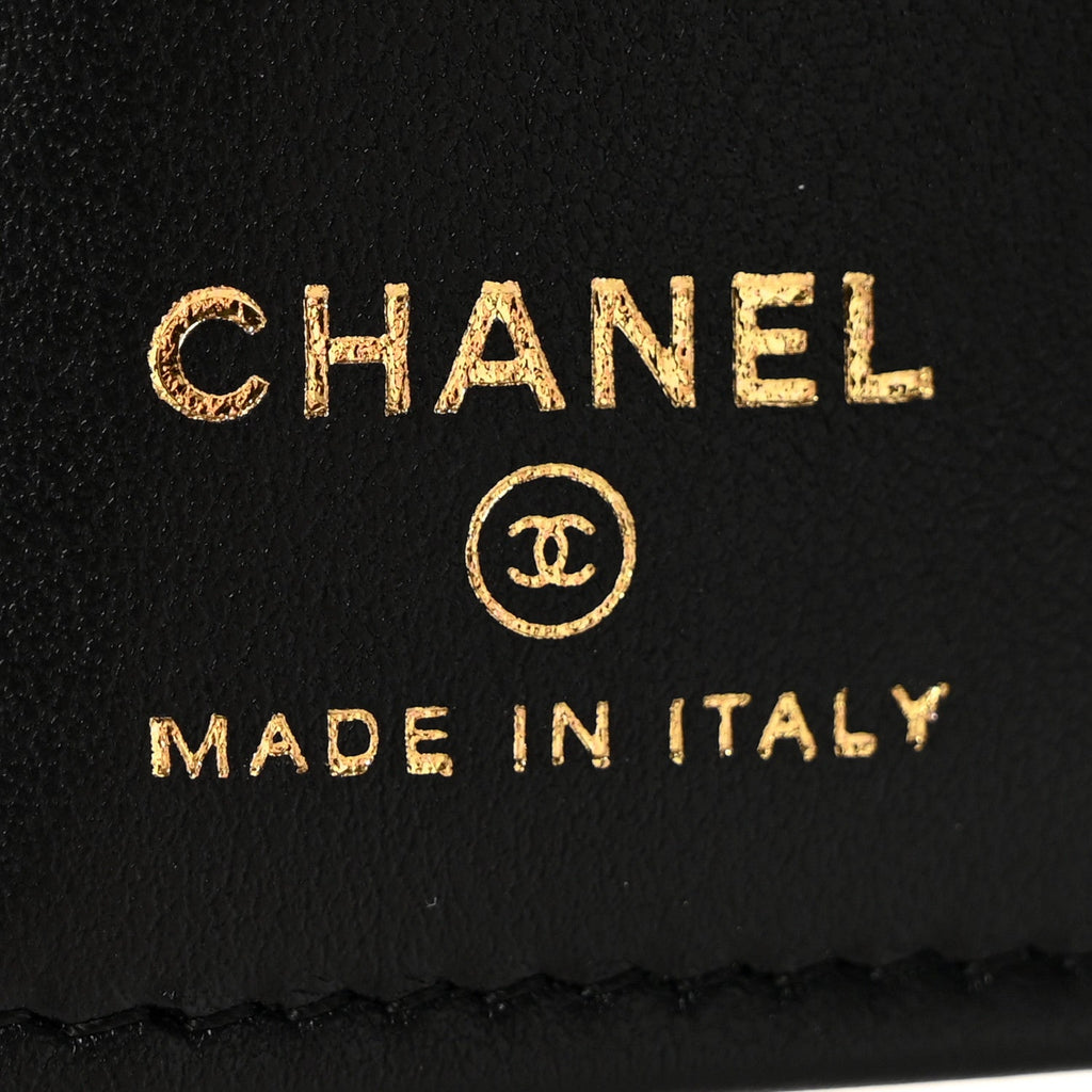 Caviar Timeless Passport Holder Black