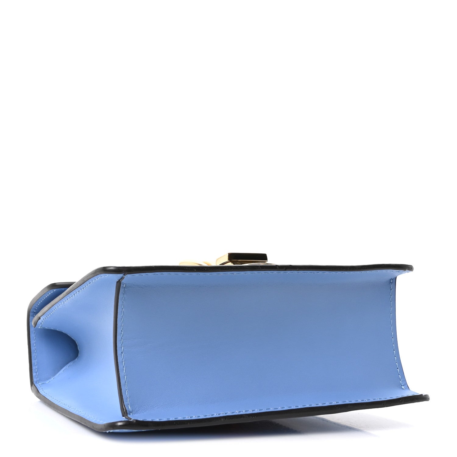 Calfskin Mini Sylvie Chain Shoulder Bag Clear Sky Blue