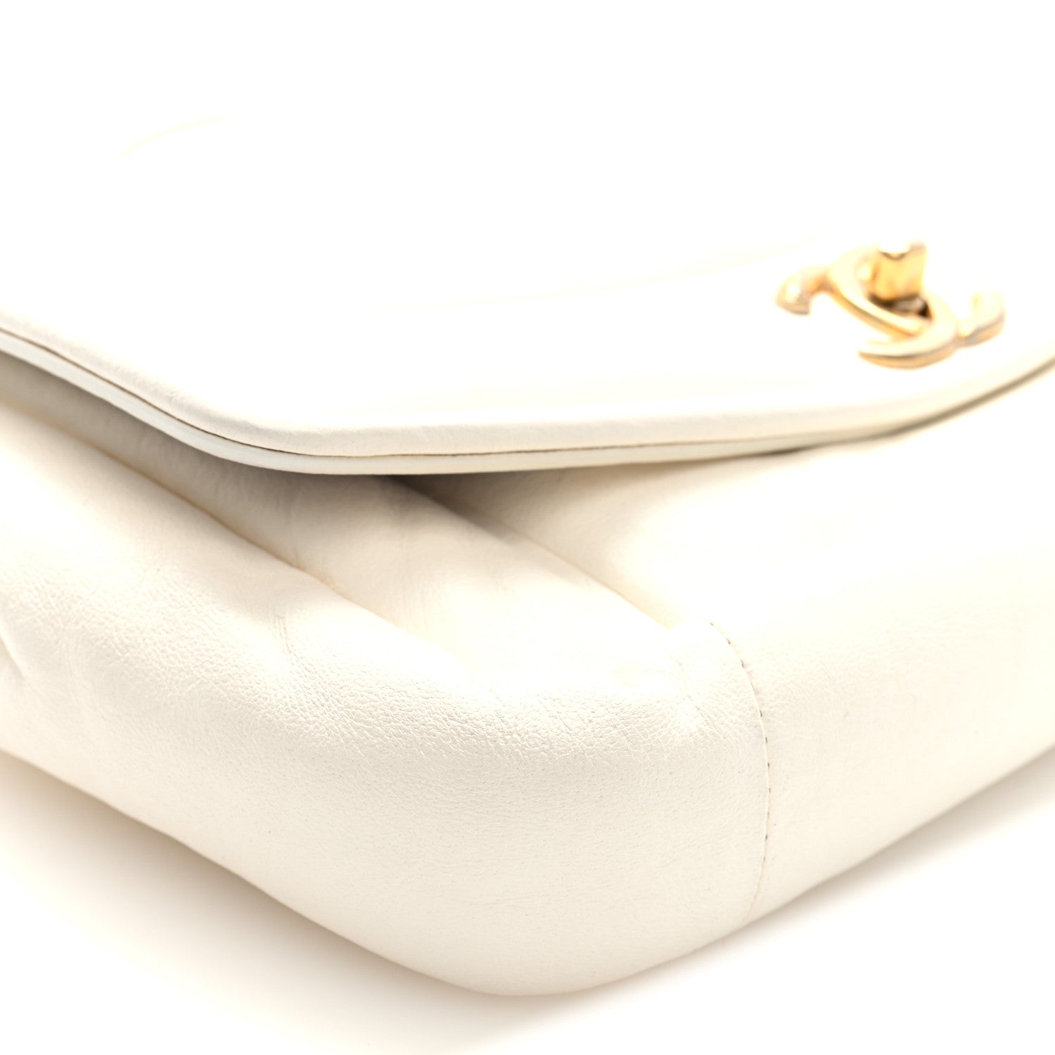Lambskin Small Simply Flap White