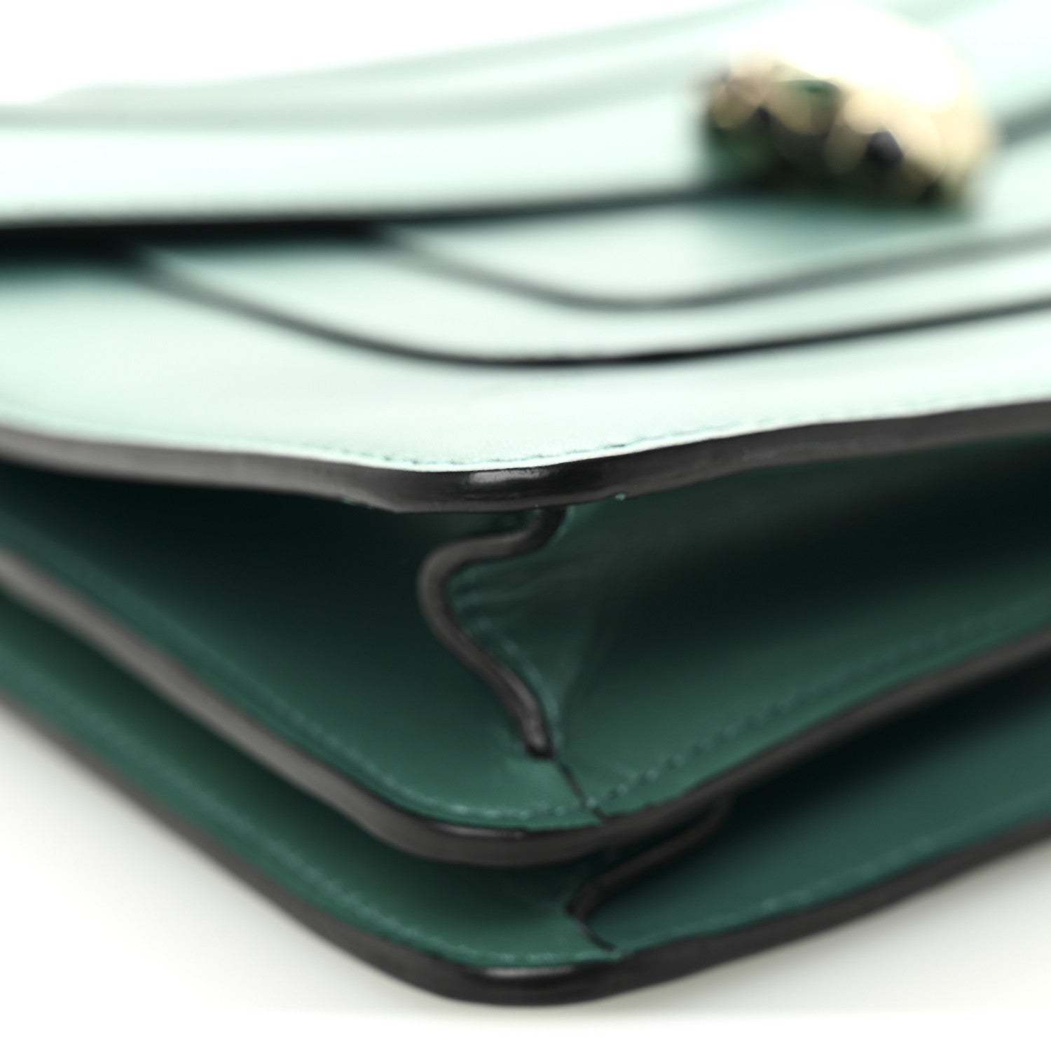 Calfskin Serpenti Forever Medium Shoulder Bag Emerald Green