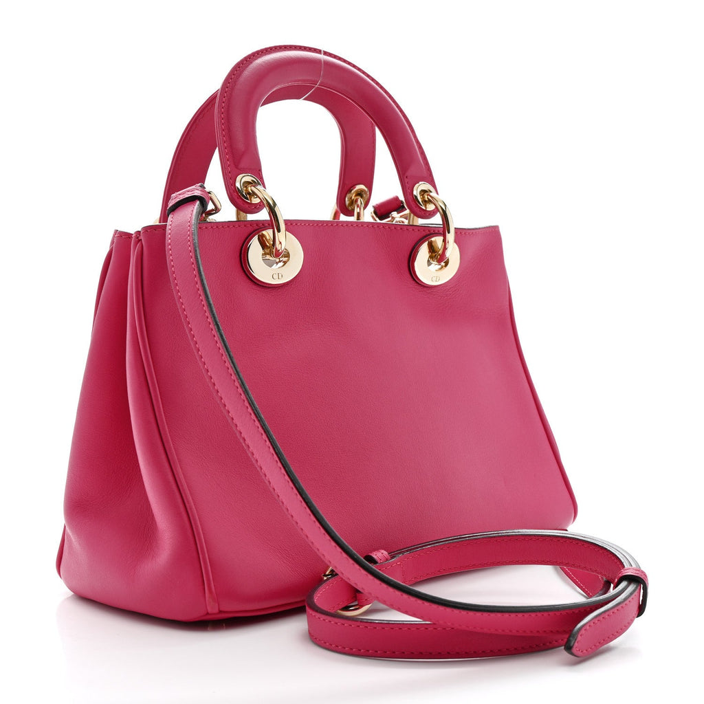 Calfskin Mini Diorissimo Tote Fuchsia