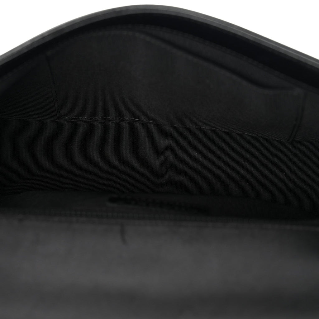Lambskin Quilted New Medium Boy Flap Black