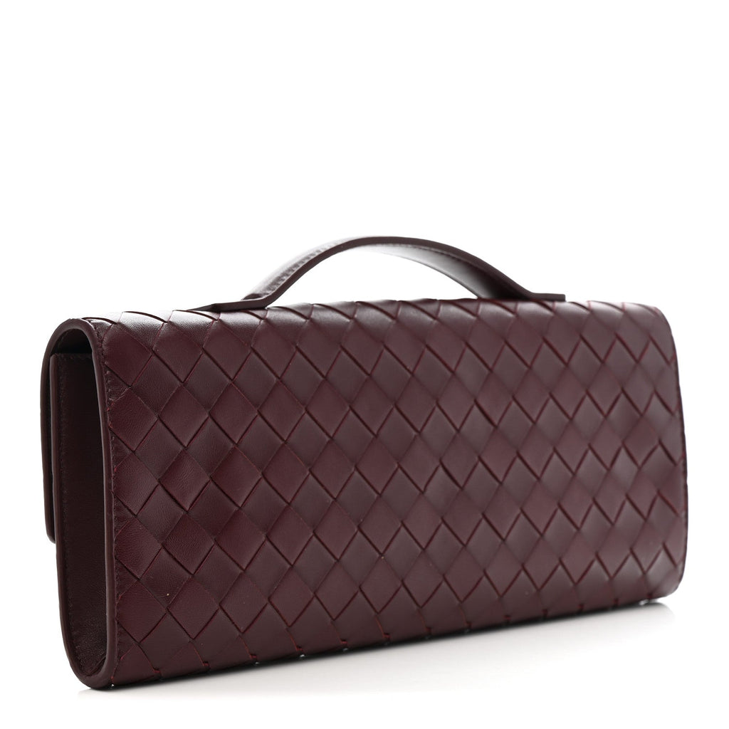 Nappa Intrecciato Long Andiamo Top Handle Clutch Barolo