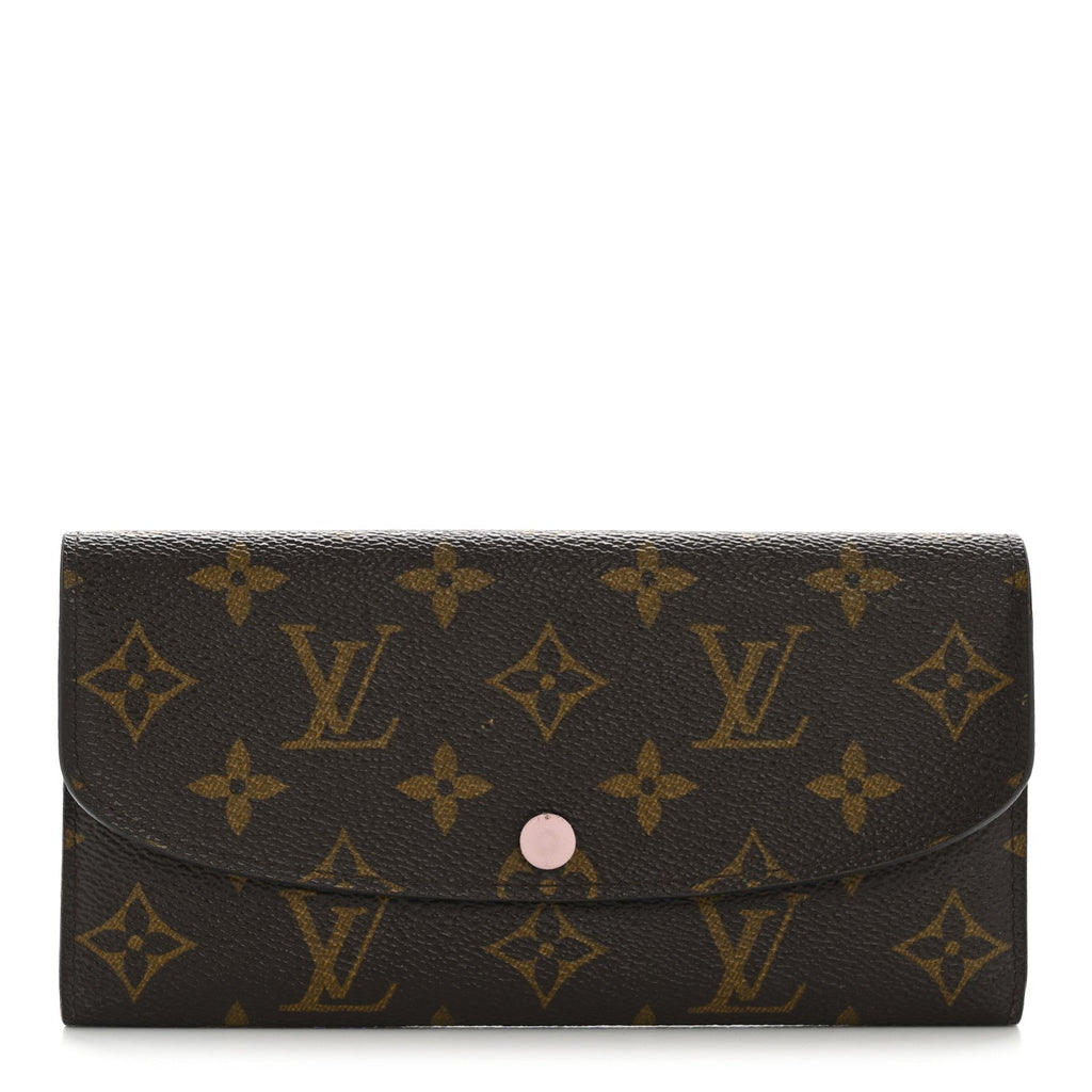 Monogram Emilie Wallet Rose Ballerine