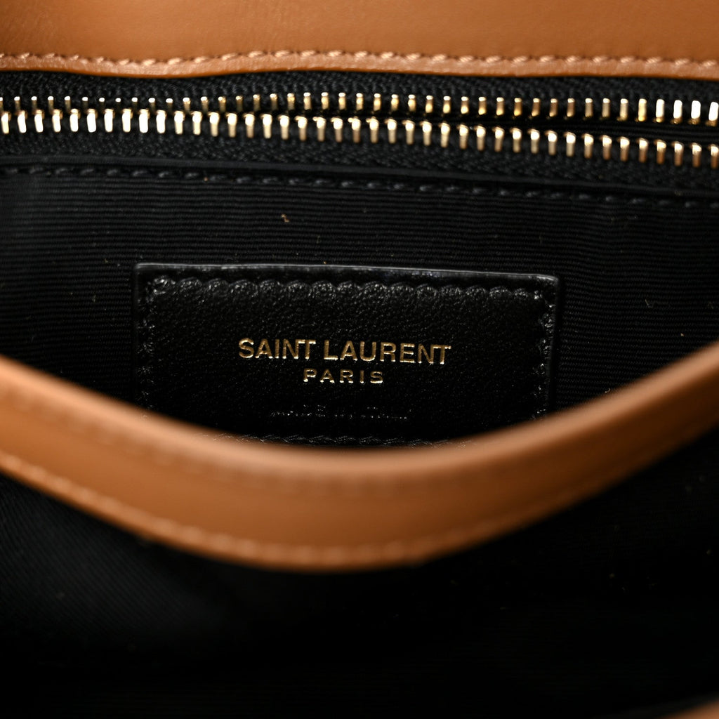Suede Toy Loulou Shoulder Bag Cinnamon