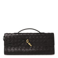 Nappa Intrecciato Long Andiamo Top Handle Clutch Fondant