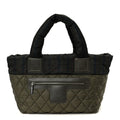 Nylon Quilted Small Coco Cocoon Tote Khaki