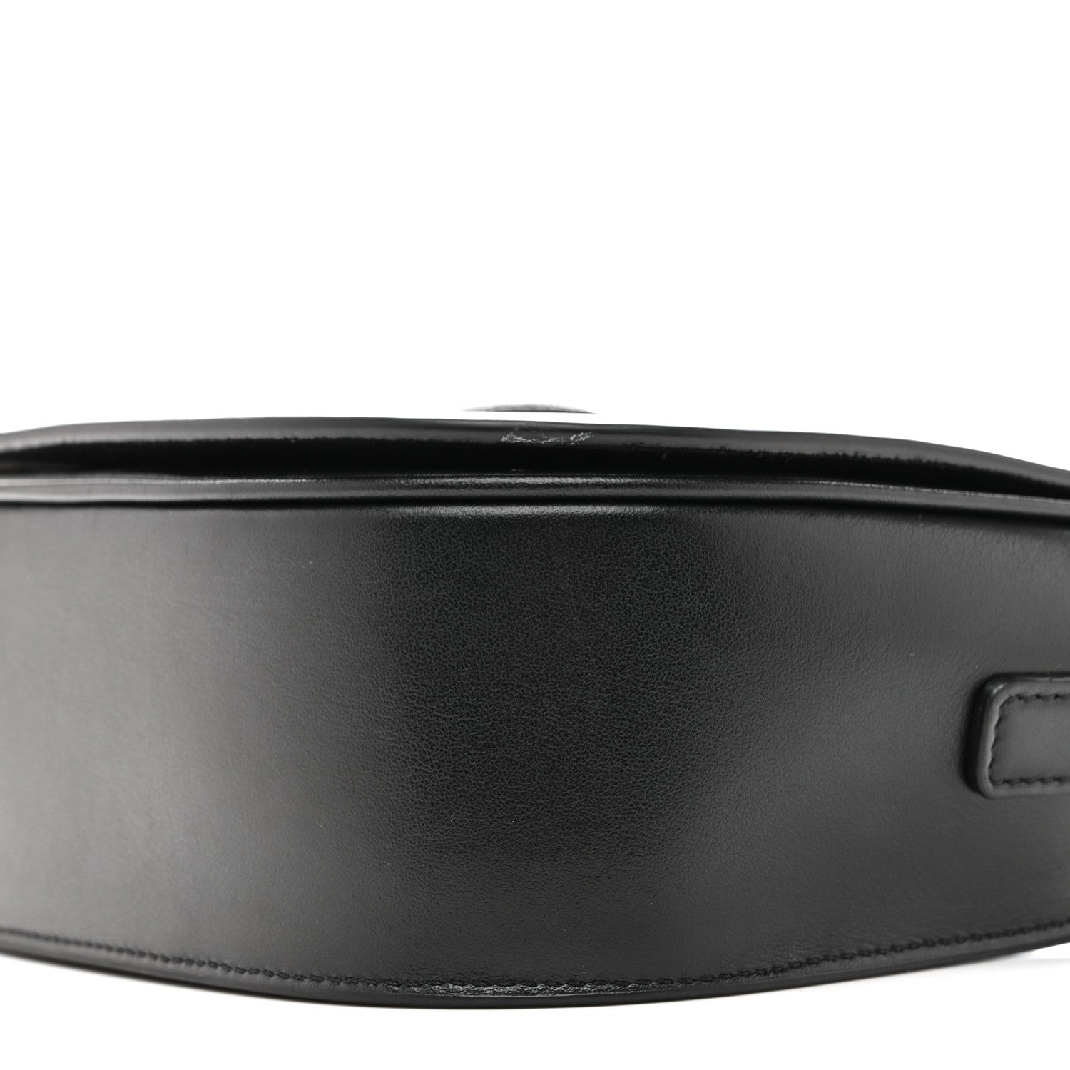 Smooth Calfskin Cuir Triomphe Folco Crossbody Bag Black