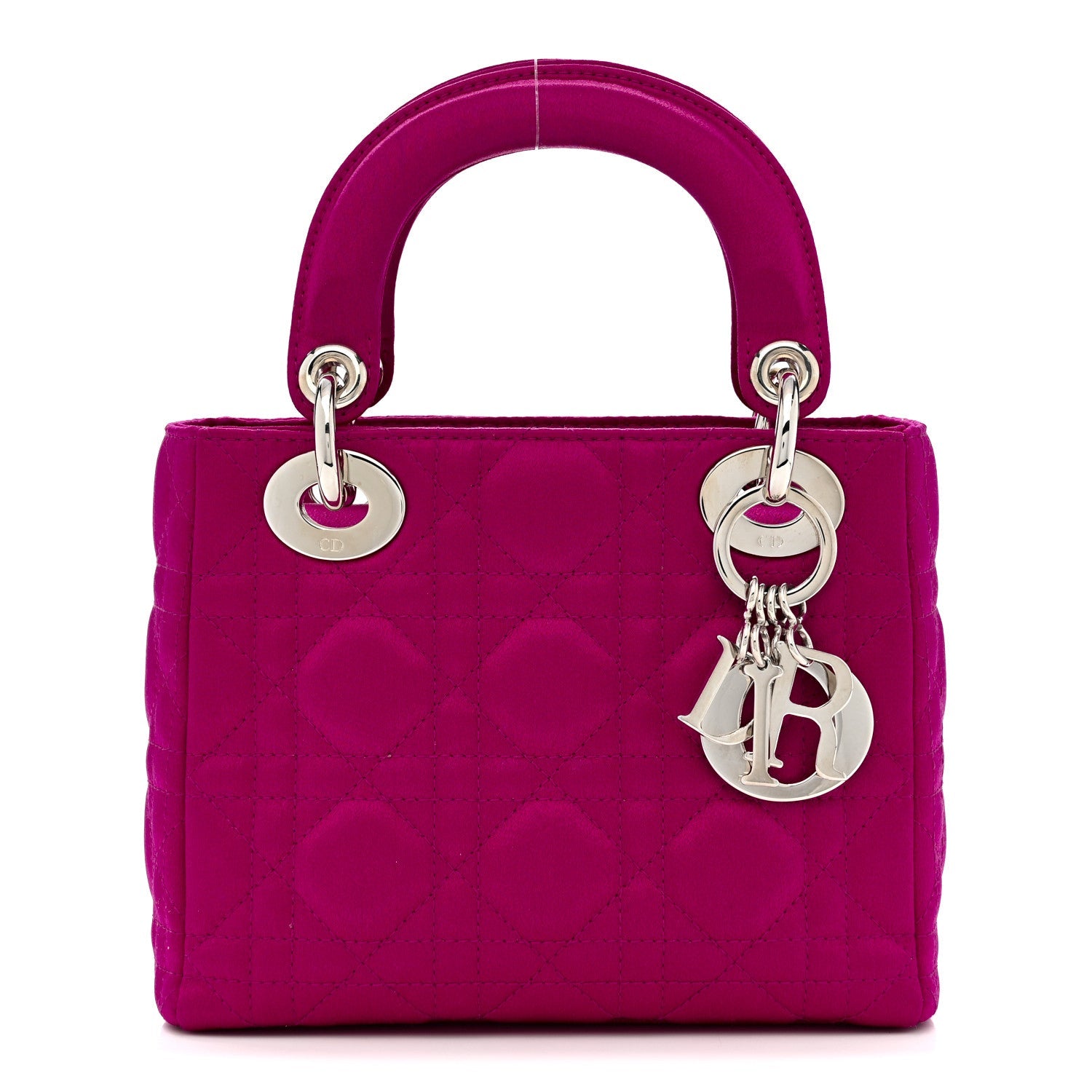 Satin Cannage Mini Lady Dior Pink