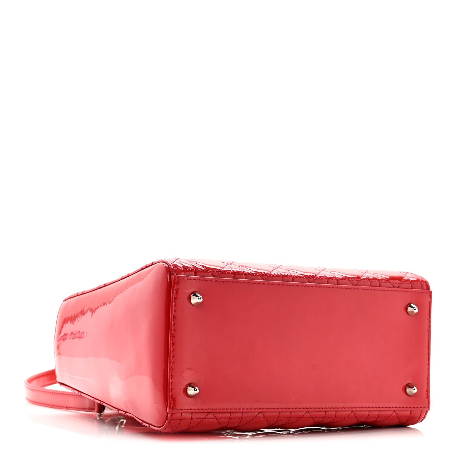 Patent Cannage Medium Lady Dior Fuchsia