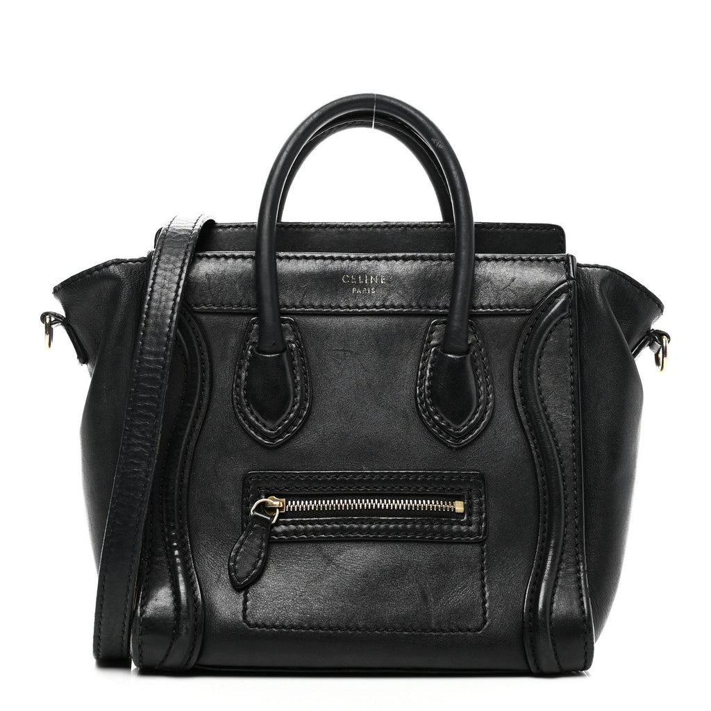 Smooth Calfskin Nano Luggage Black