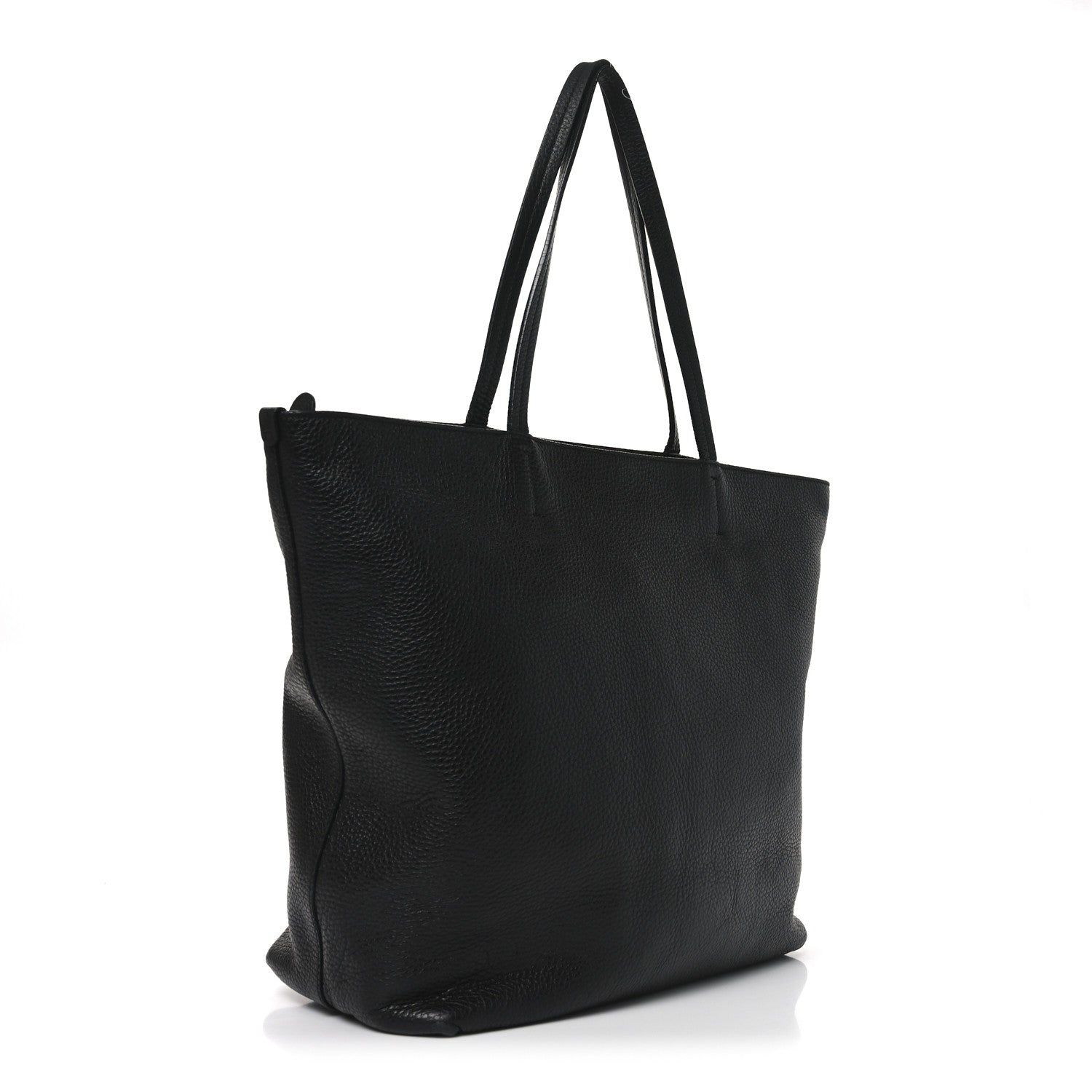 Calfskin Medium Tote  Black
