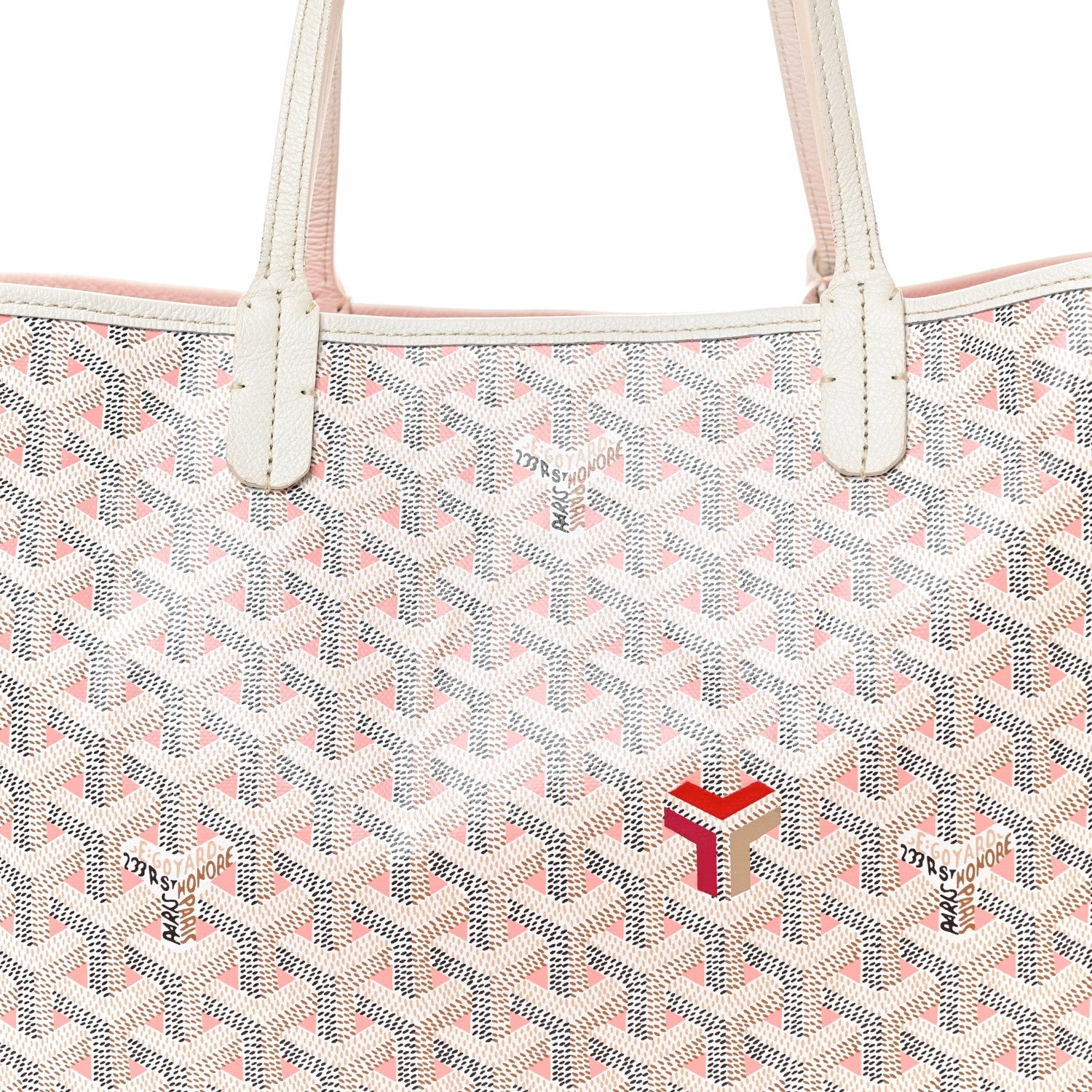 Goyardine Saint Louis Claire Voie PM White Pink