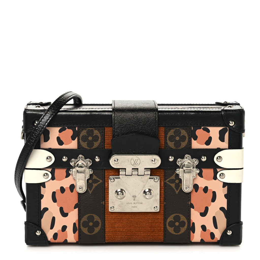 Monogram Leopard Corduroy Petite Malle