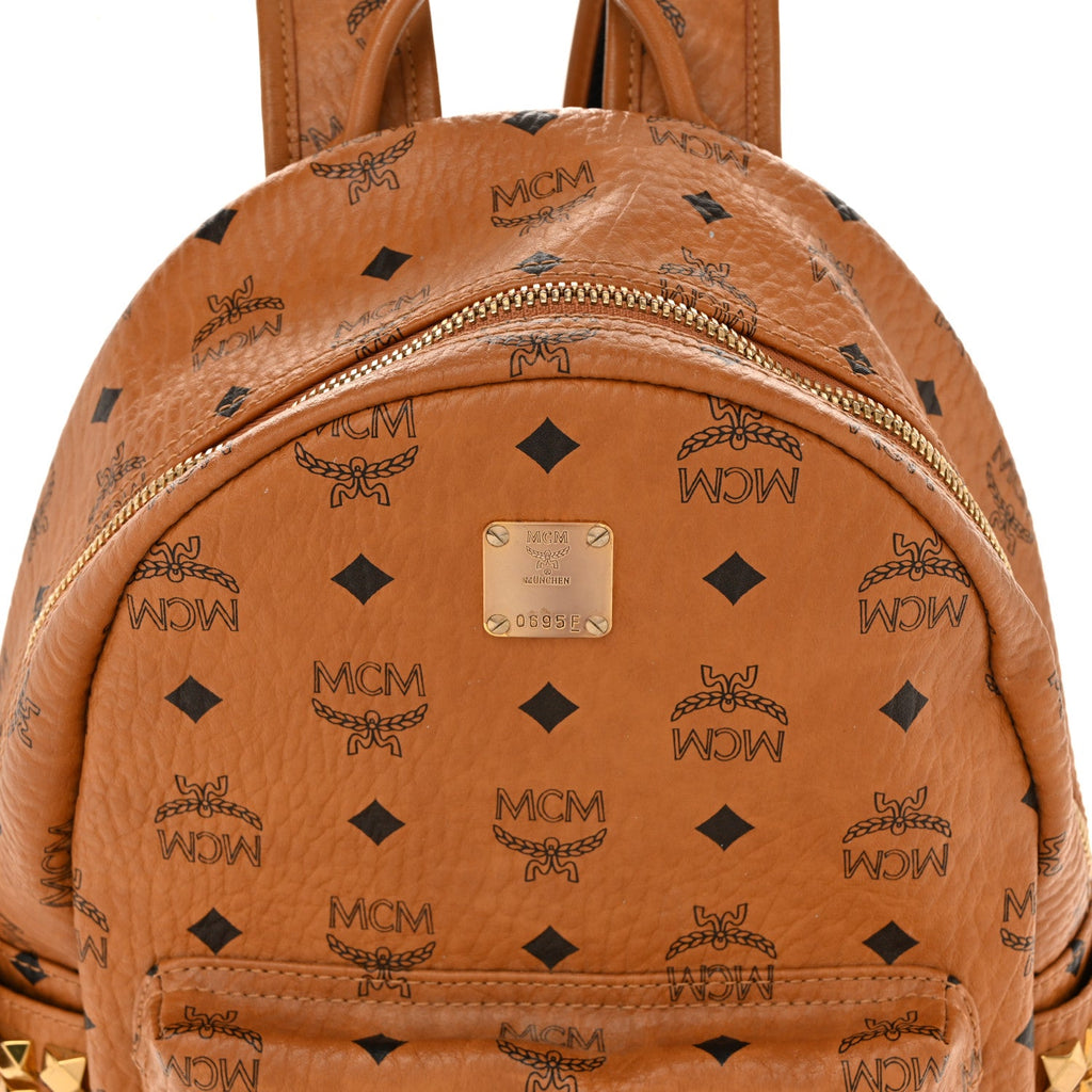 Visetos Small Side Stud Stark Backpack Cognac